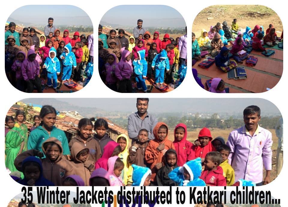 School kit, Winter Jackets, Blanket  Distribution on Katkari Vasti